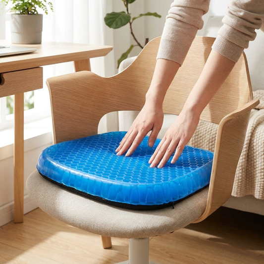 Cuscino ergonomico in gel per sedute prolungate