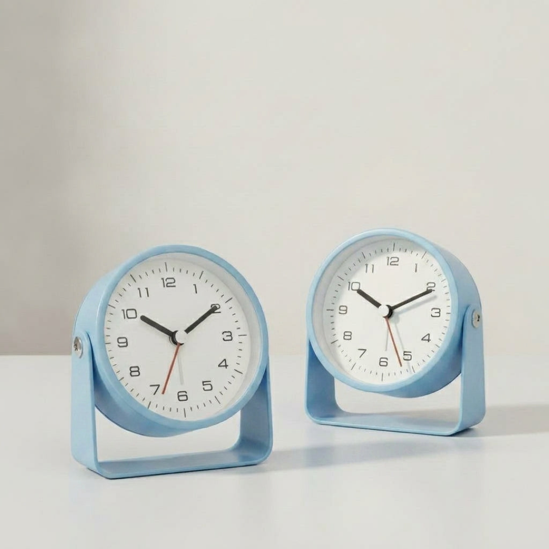 Compact metalen wekker voor stille concentratie  