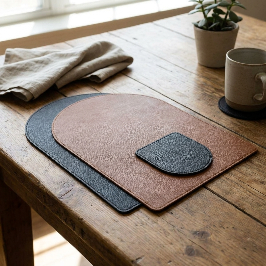 Flip-kleur tafelmatten voor moeiteloze styling