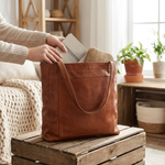 Sac à bandoulière en simili cuir pour des journées organisées