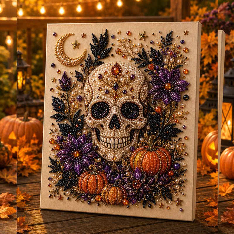 Set de artă cu mărgele, cu tematică de Halloween, pentru decorațiuni festive
