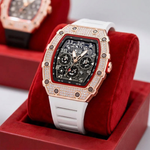 Rhinestone tonneau horloge voor moeiteloze stijl