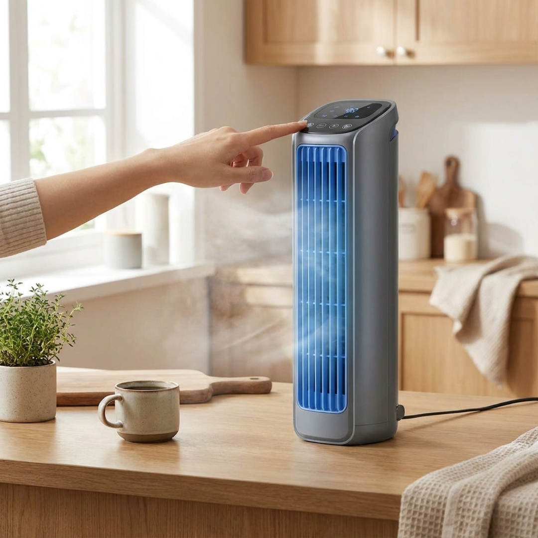 Oplaadbare draagbare ventilator voor stille verkoeling
