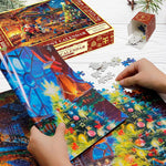Adventní kalendář s vánočními puzzle pro rodinnou zábavu