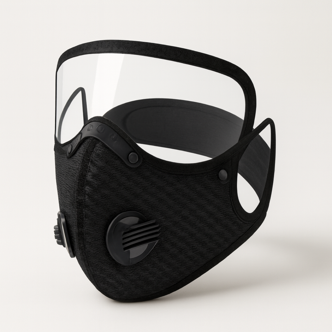 Verstelbaar koolstoffiltermasker voor stoffige klussen