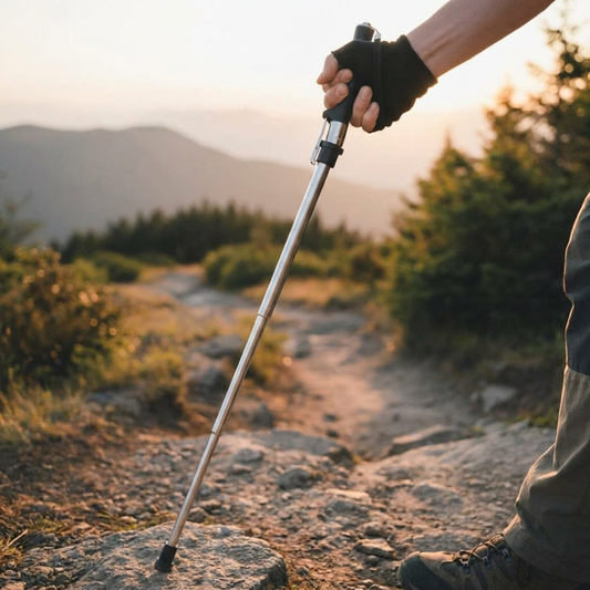 Bastón de trekking plegable para pasos firmes