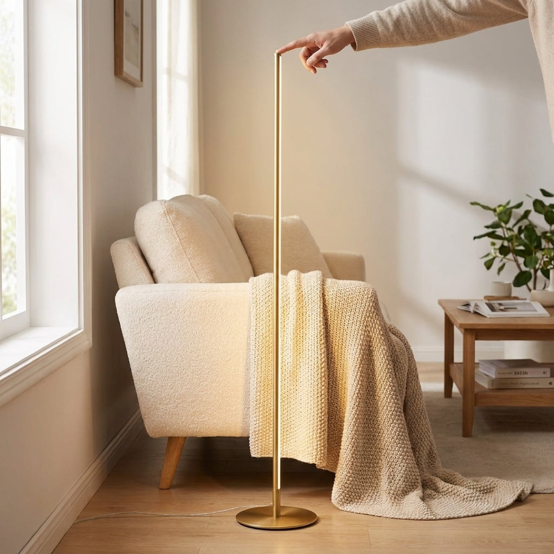 Verstellbare LED-Stehlampe für gemütliche Beleuchtung