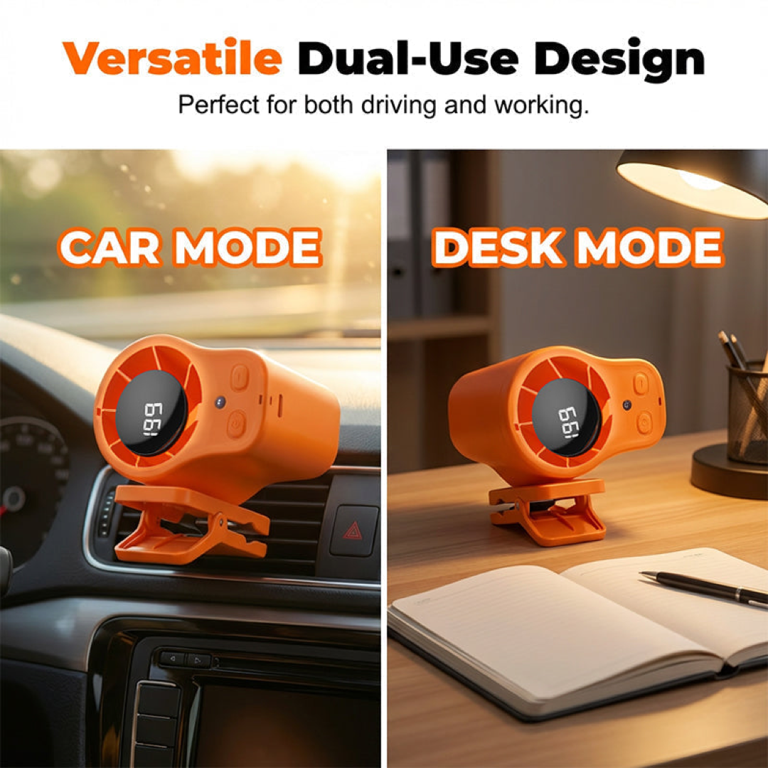 Ventilador personal LED para enfriamiento manos libres en viaje