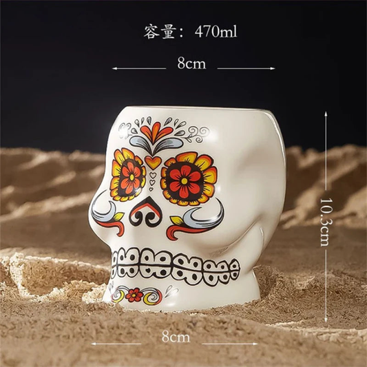 Boccale Tiki a Forma di Teschio per Cocktail Più Freddi