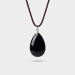 Collier goutte d’obsidienne – style quotidien sans effort