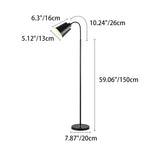 Lampada da terra ad arco nordico per una lettura accogliente