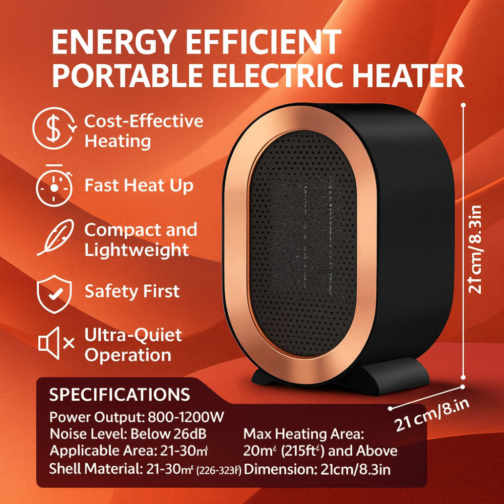 Portable Ceramic Heater For Cozy Rooms