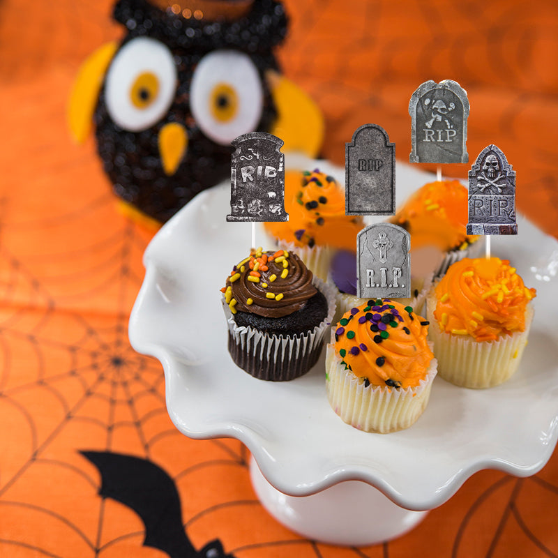Halloween-Cupcake-Dekorationen für gruselige Party-Leckereien