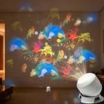 OCEANLUME – Lampada da notte con proiettore oceanico LED rotante a 360°