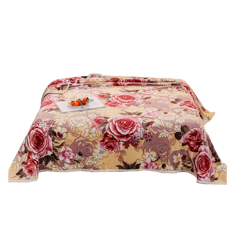 Coperta in pile floreale per serate accoglienti