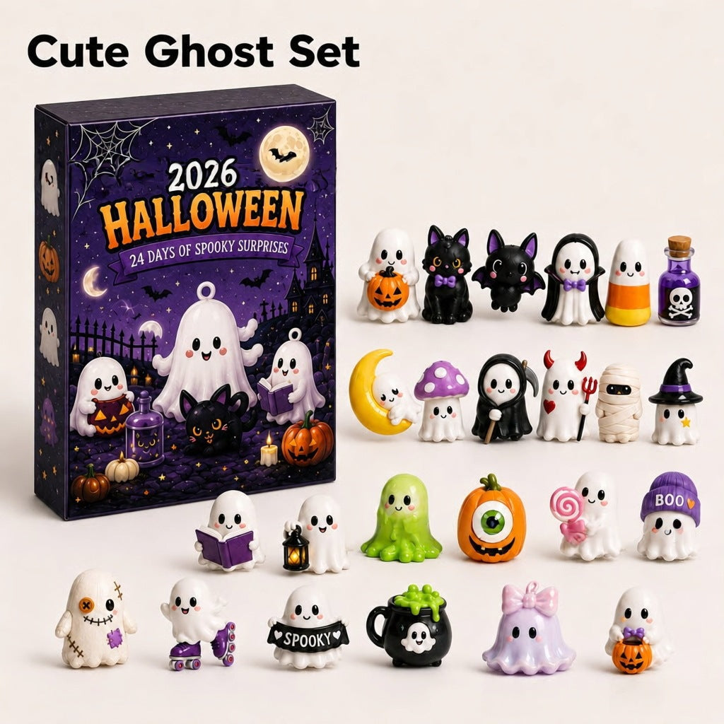 Set de calendar de Advent cu casă bântuită pentru distracție de Halloween