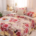 Coperta in pile floreale per serate accoglienti