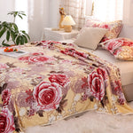 Coperta in pile floreale per serate accoglienti