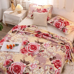 Flower Pattern Throw Blanket for Warm and Relaxing Nights
