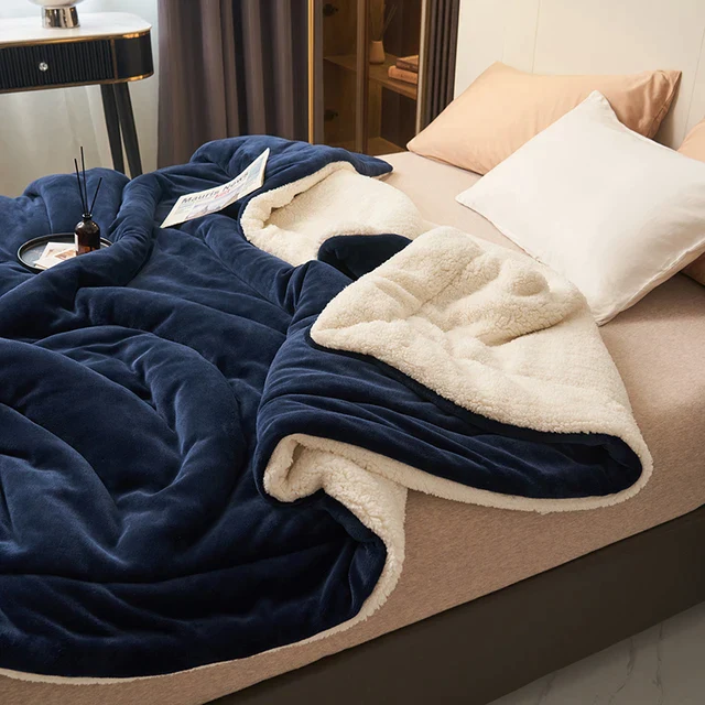 Wendbare Fleece-Decke für behagliche Wärme
