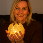 Lighted Glass Christmas Baubles With Timer