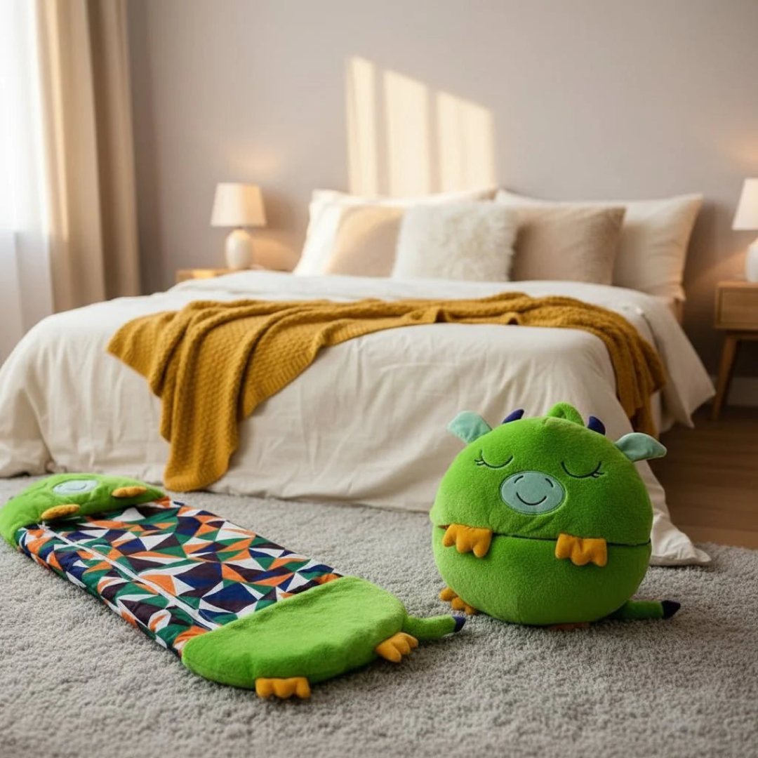 Verwandelbarer Kuschelfreund für Nickerchen und Spiel