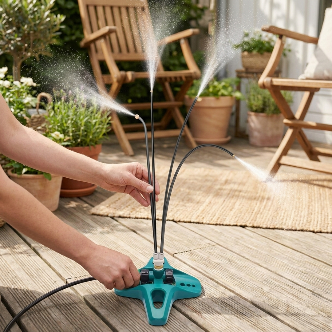 Brumisateur sculptural pour terrasse pour un confort rafraîchissant