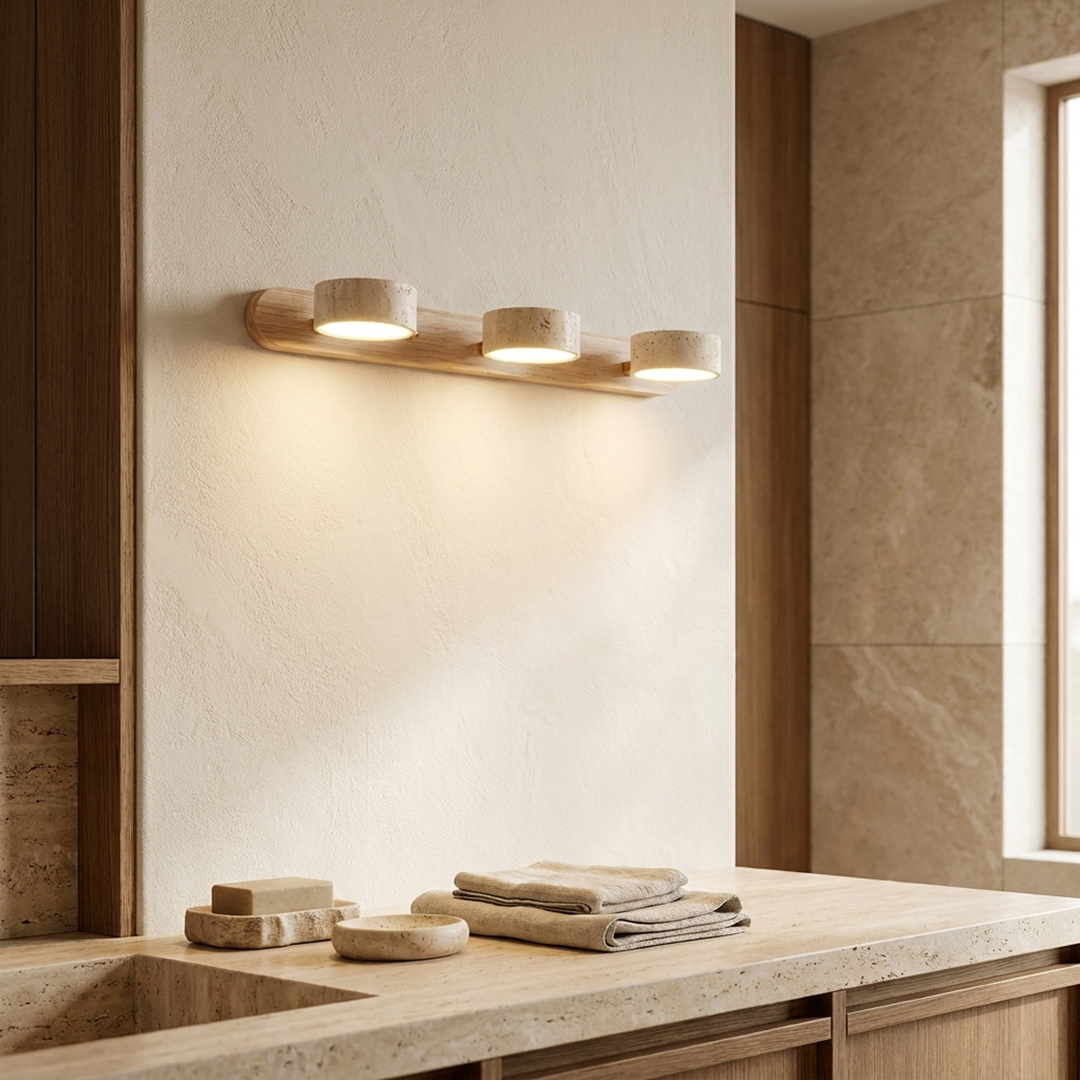 Travertijn Wandlamp voor Warme Sfeerverlichting