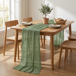 GAUZELLE – Cotton Gauze Table Runner