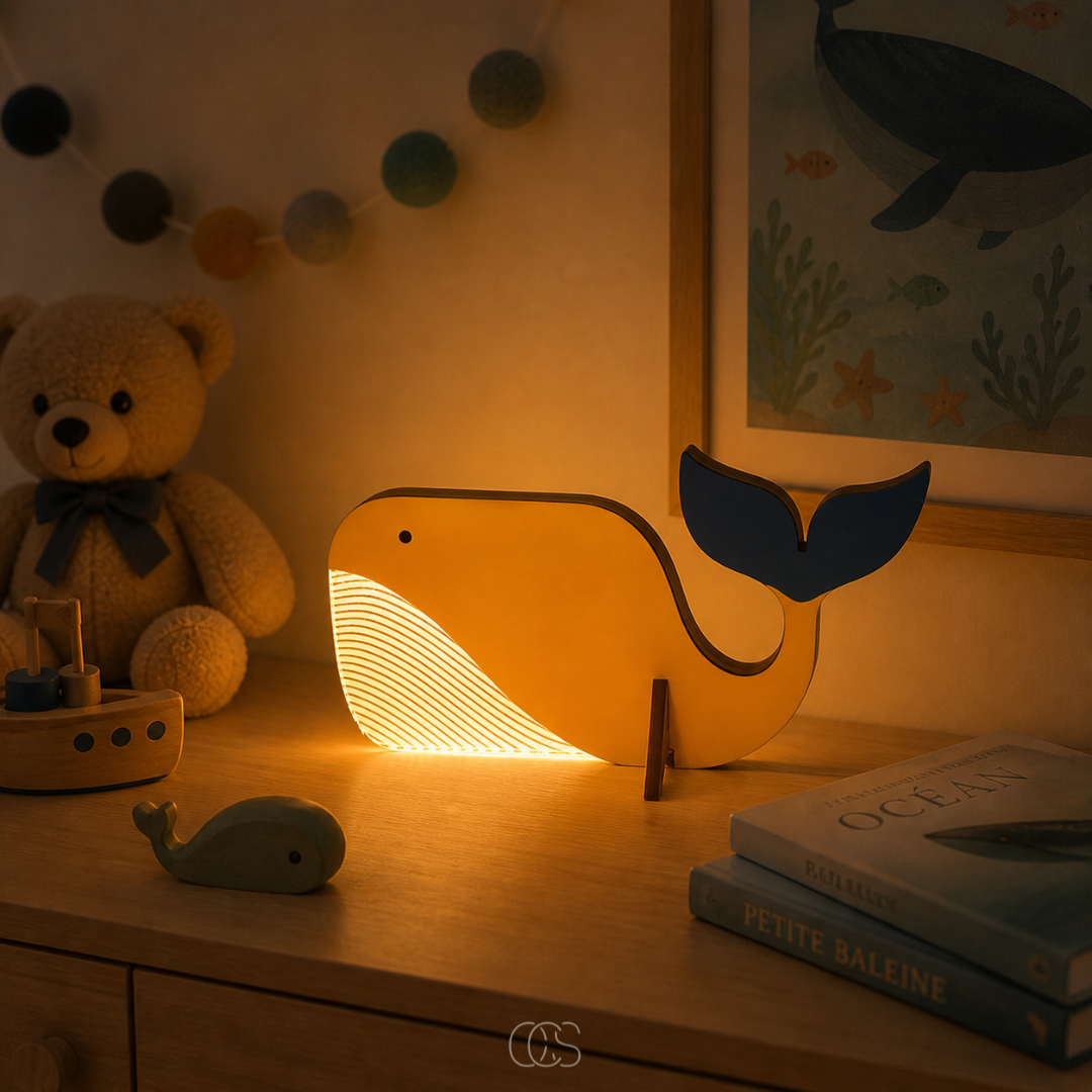Lampă de noptieră LED în formă de animal pentru o lumină nocturnă blândă