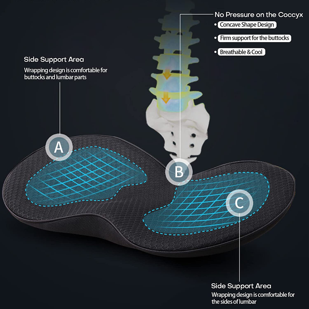 Cuscino in memory foam per guidatore per una migliore visibilità
