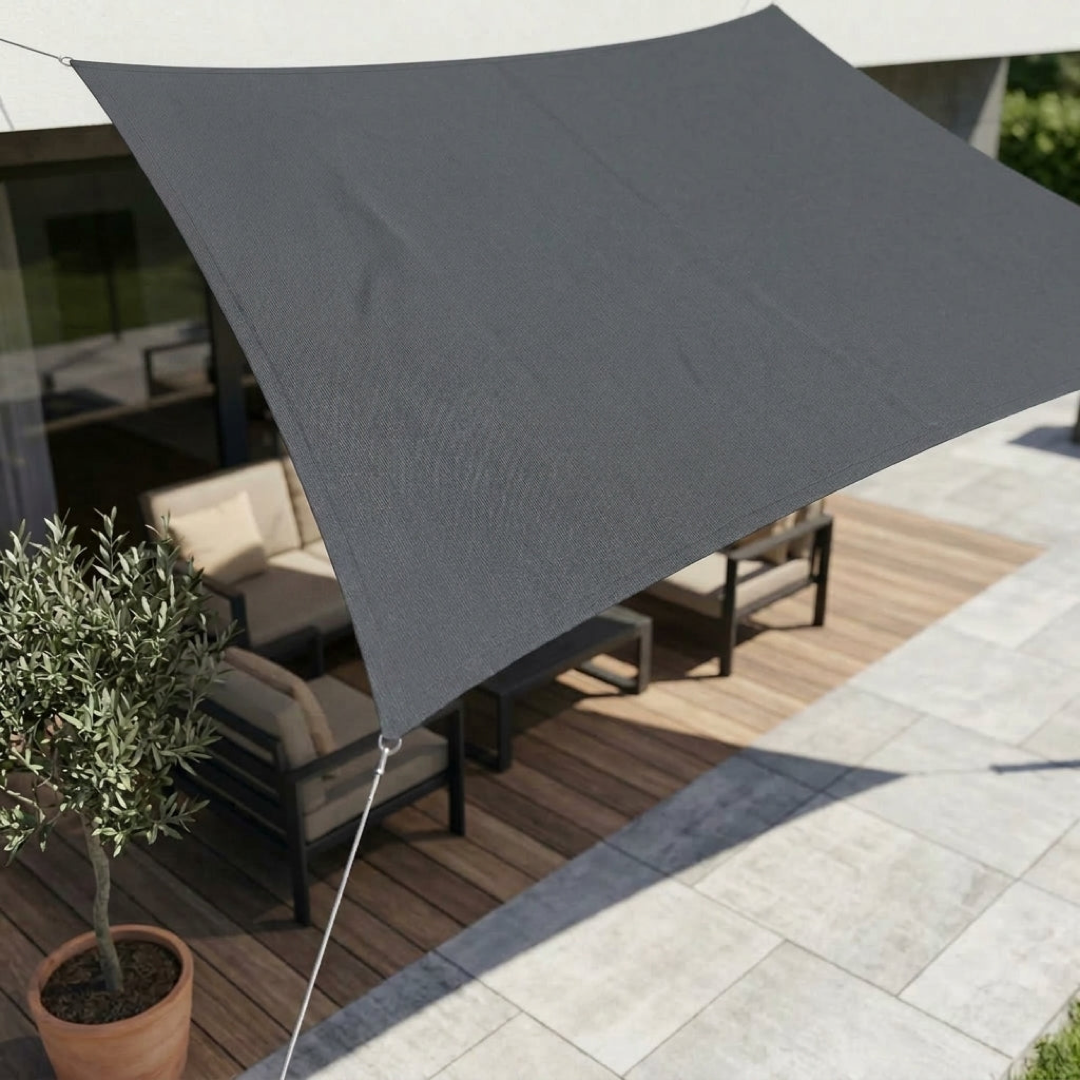 Vela de sombra impermeable para comodidad en todo clima  