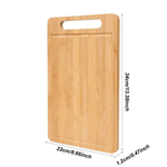 Planche de préparation en bois double face pour une cuisine plus sûre