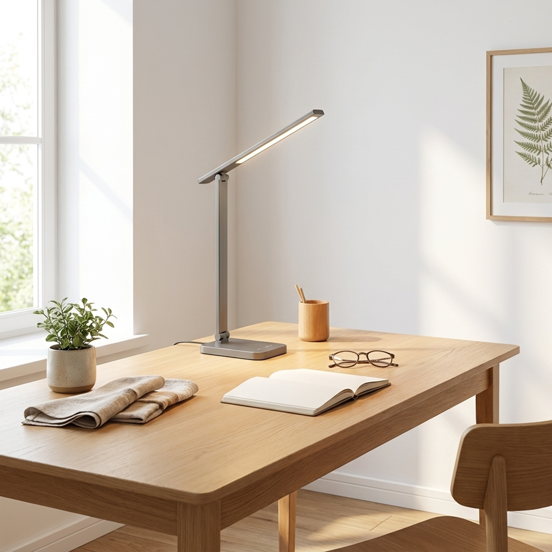 Kabellose klappbare Schreibtischlampe für flexibles Licht