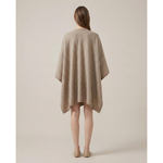 Omkeerbare poncho-wrap voor moeiteloos laagjes dragen  