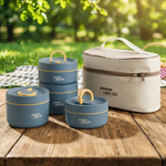 Lunch box isolato impilabile per pasti caldi
