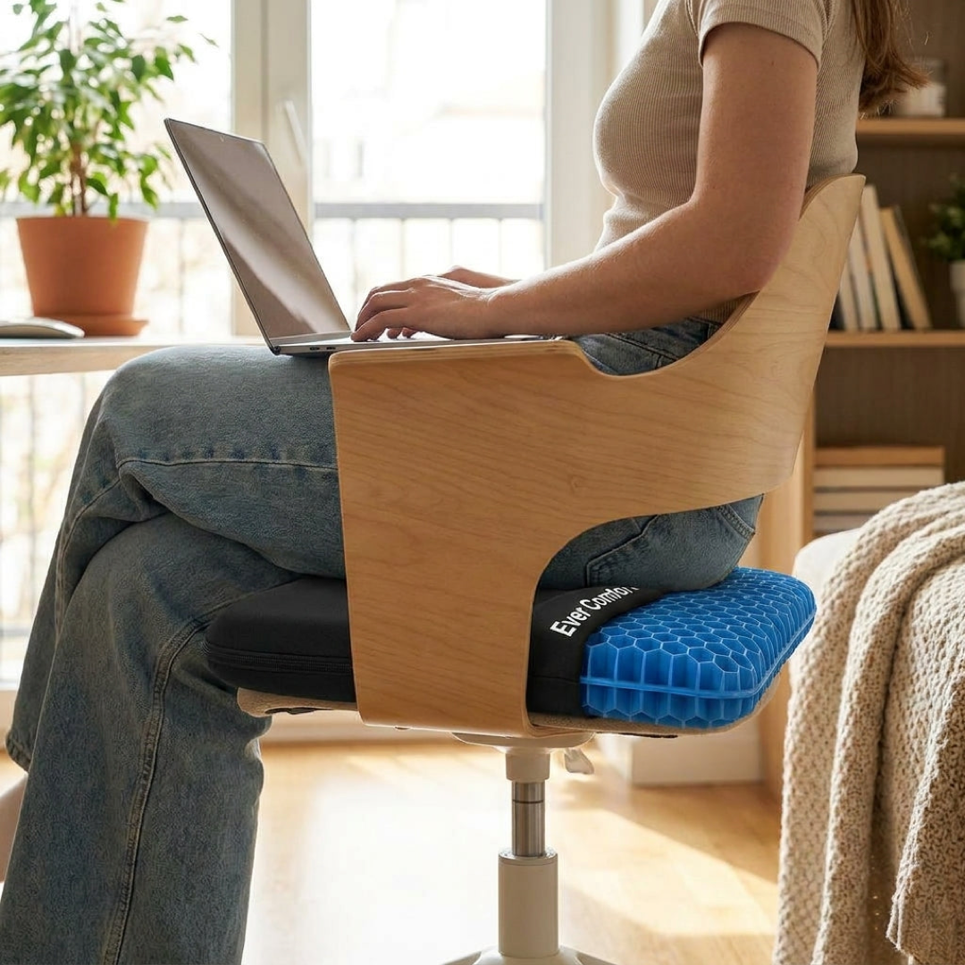 Ergonomisch Gel Zitkussen voor Ondersteuning de Hele Dag  