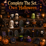 Set de calendar de Advent cu casă bântuită pentru distracție de Halloween