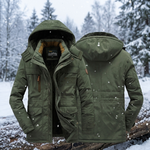 Fleecegefütterter Parka für tägliche Winterwärme  