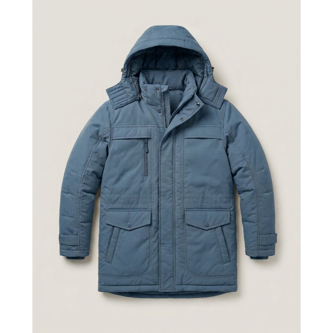 Fleecegefütterter Parka für tägliche Winterwärme  