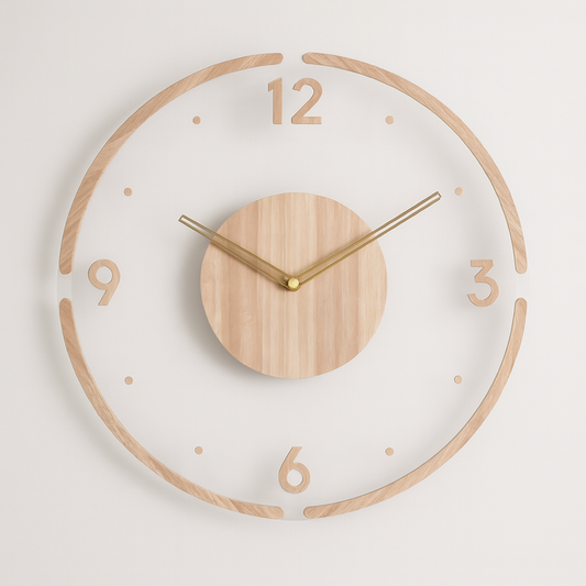 Wooden Wall Clock for Peaceful Timekeeping