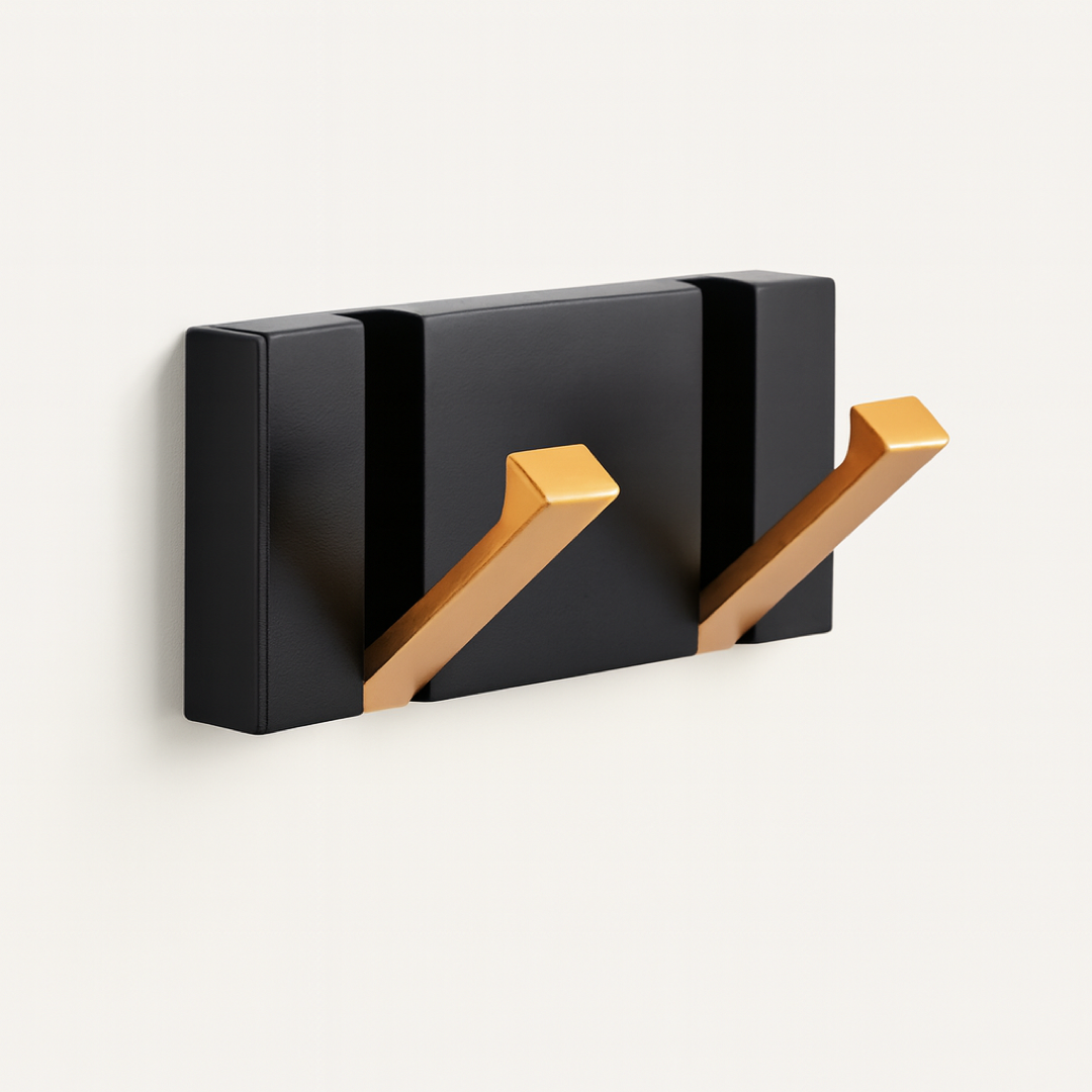 Gancho de pared abatible para almacenamiento sin desorden