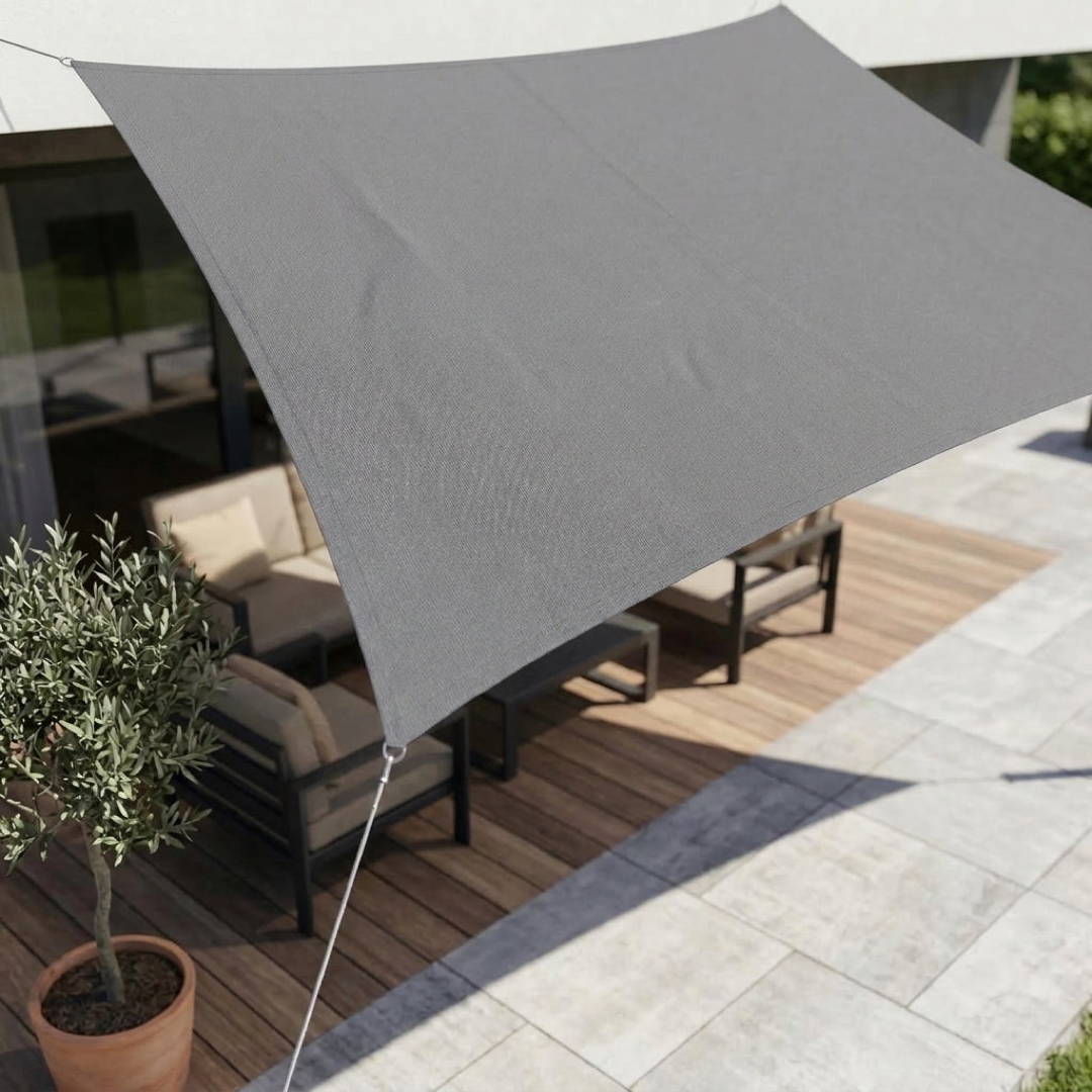 Vela de sombra impermeable para comodidad en todo clima  