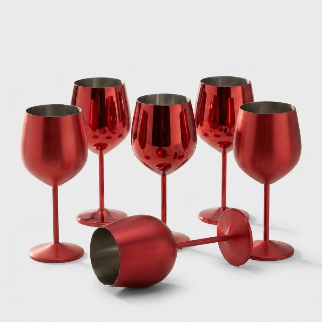 Pahar de vin din oțel izolat care menține băuturile reci