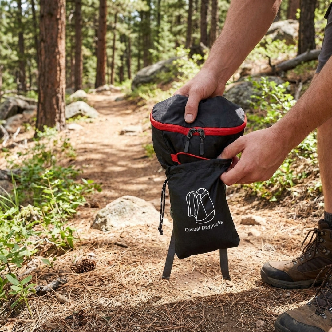 Inpakbare trailrugzak – lichtgewicht opslag