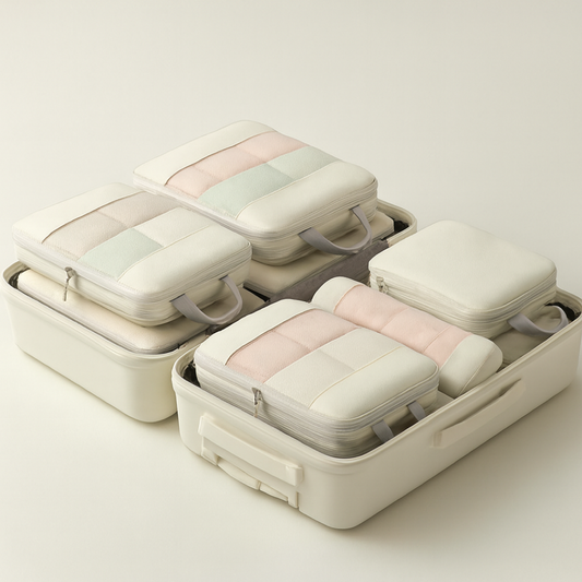 Set de 5 cubos de embalaje para viajes que ahorran espacio
