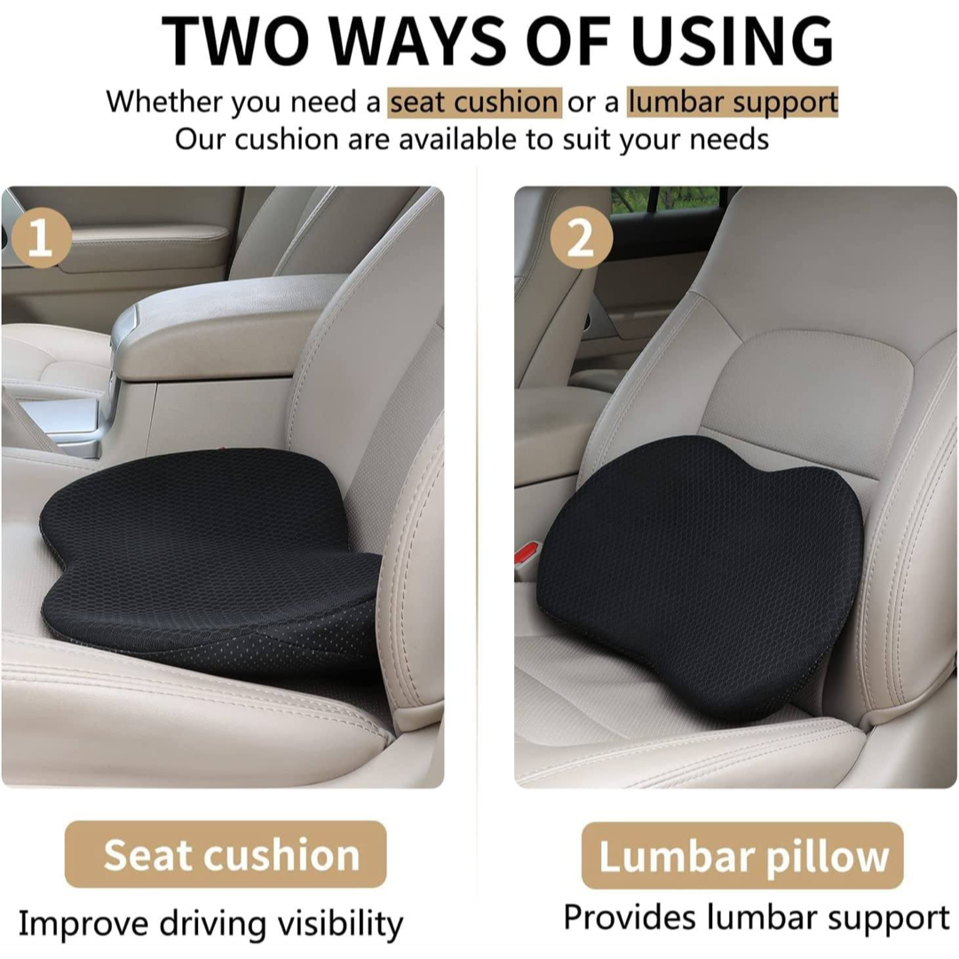 Cuscino in memory foam per guidatore per una migliore visibilità