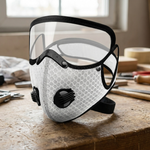 Verstelbaar koolstoffiltermasker voor stoffige klussen