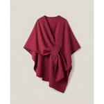 Omkeerbare poncho-wrap voor moeiteloos laagjes dragen  