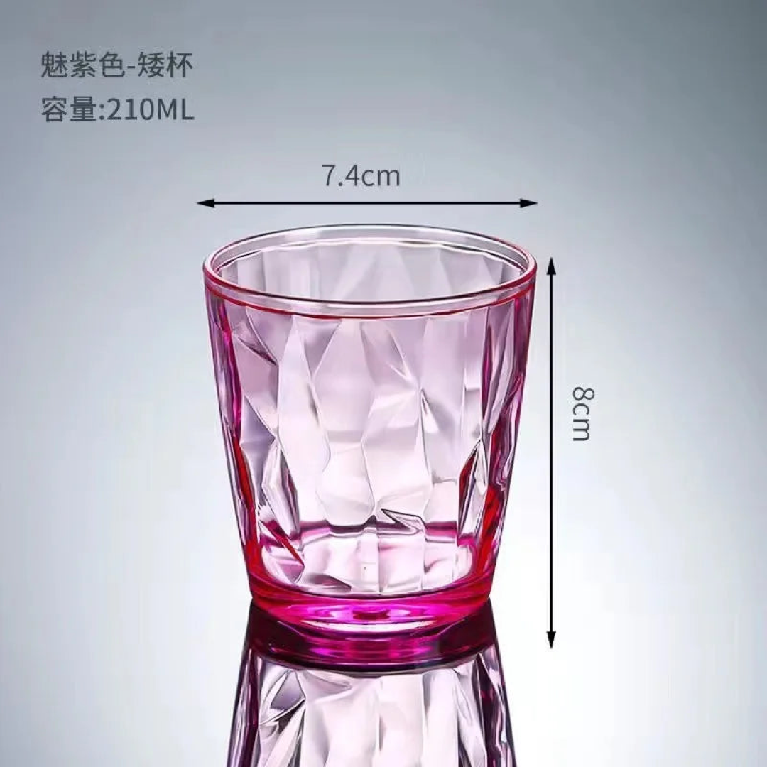 Vasos transparentes cristalinos para sorbos sin preocupaciones